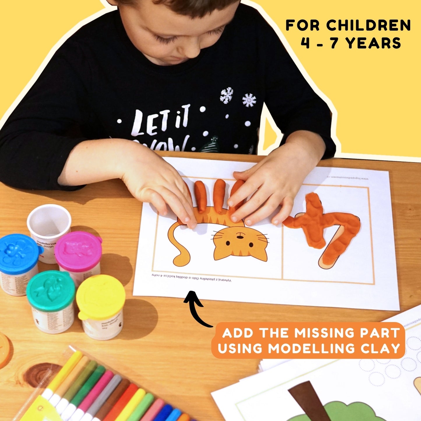 add missing part using clay