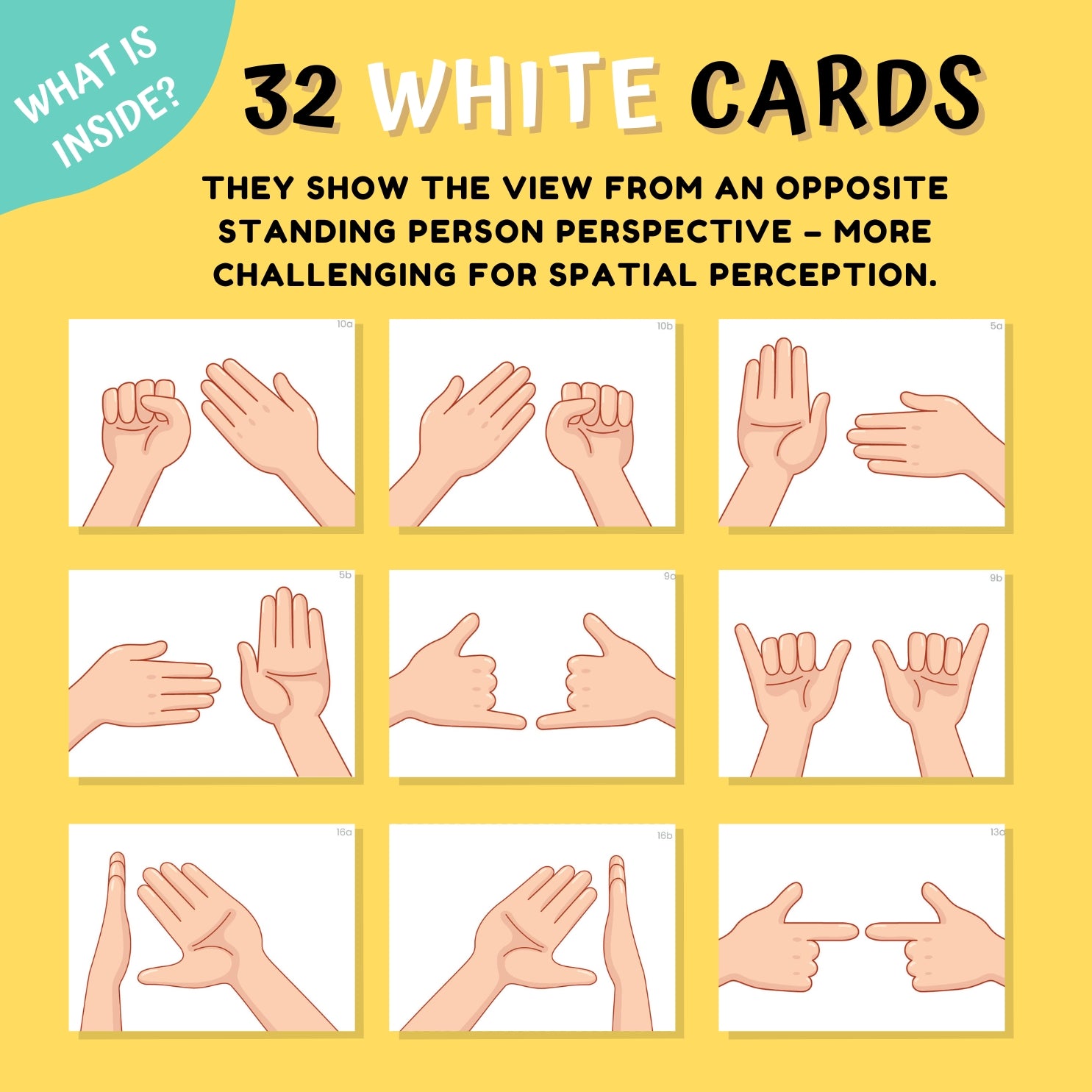 cards with hands for children